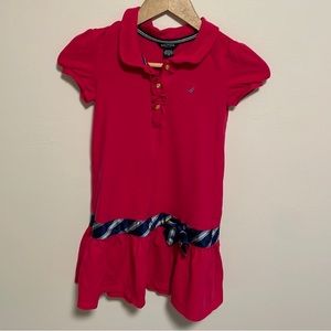 Nautica Girls’ Drop Waist Collared Dress Red Size 10 *FINAL/FIRM PRICE*
